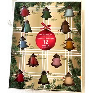 HomeWorx by Slatkin & Co. 12 Days of Scent Advent Calendar.Christian Candle New